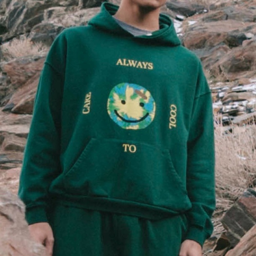 Lonely Ghost Always Cool to Care Heavyweight Hoodie